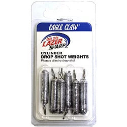EAGLE CLAW DROP SHOT WEIGHT, LEAD LAZER CYLINDER