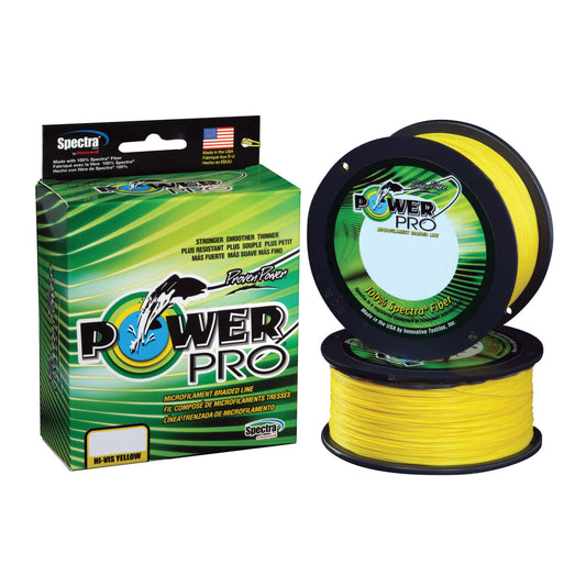 POWER PRO SPECTRA BRAIDED MICROFILAMENT LINE HI-VIS YELLOW